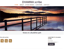Tablet Screenshot of dhammascribe.com